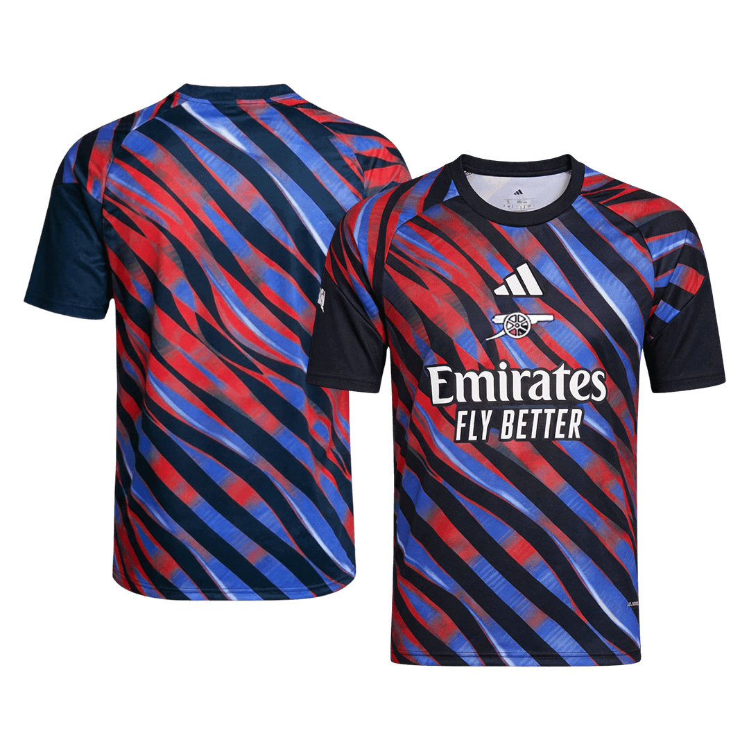 Arsenal Tröja 2025/26 Före match Blue&Red-8