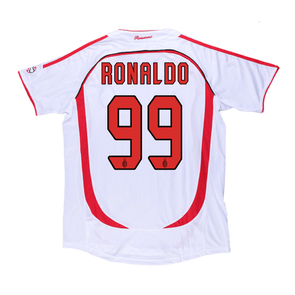 RONALDO #99 AC Milan Bortatröja 2006/07 Retro Tröja
 Vit - UCL