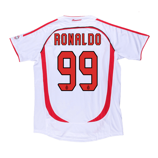 RONALDO #99 AC Milan Bortatröja 2006/07 Retro Tröja
 Vit - UCL