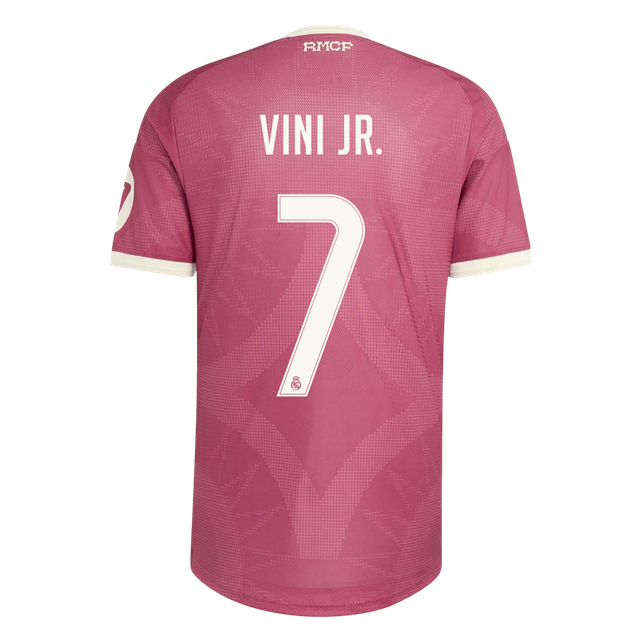 Real Madrid Tröja VINI JR. #7 2026/27 Tredje Autentisk Rosa-3