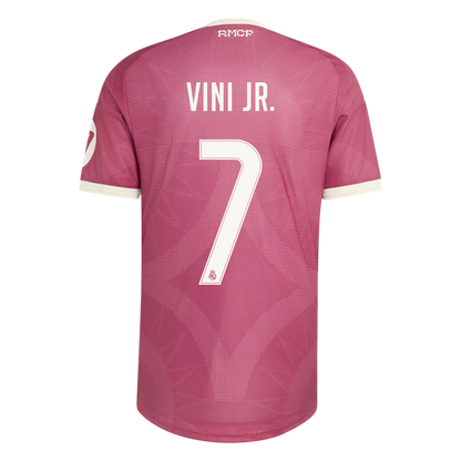 Real Madrid Tröja VINI JR. #7 2026/27 Tredje Autentisk Rosa-3