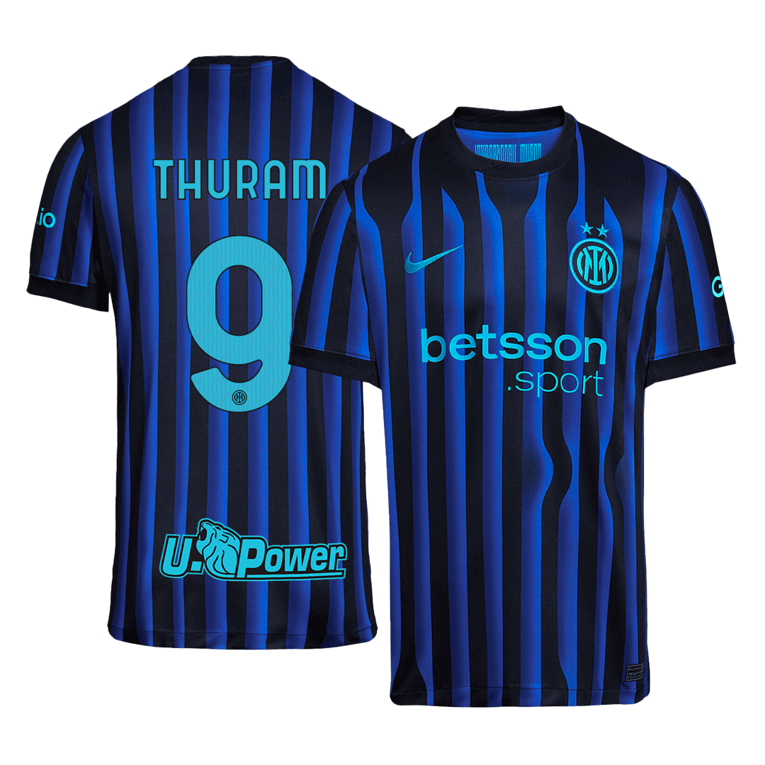 Inter Milan Tröja THURAM #9 2025/26 Hemma Blå och svart
