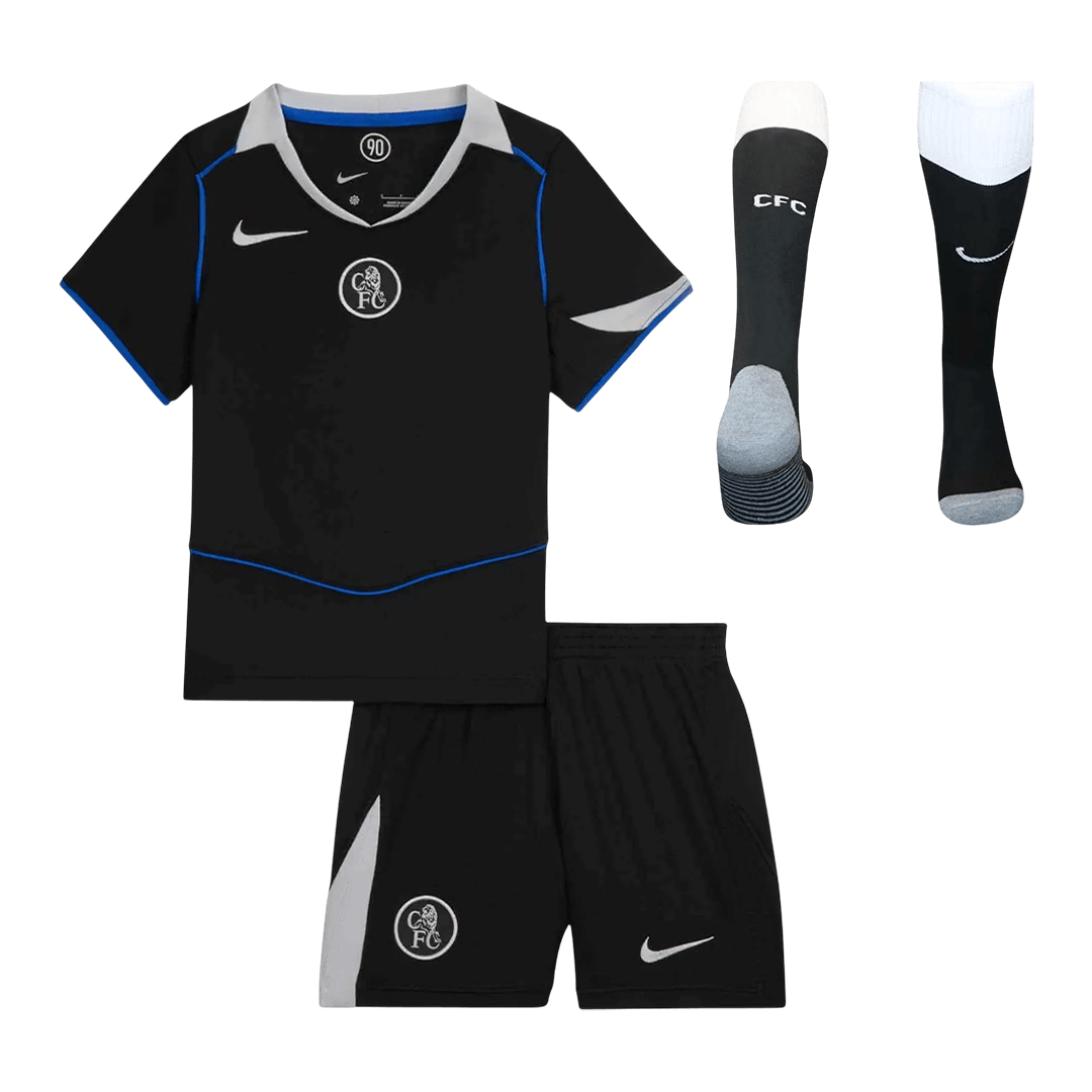 Chelsea Tröja 2025/26 Tredjeställ Svart Barn