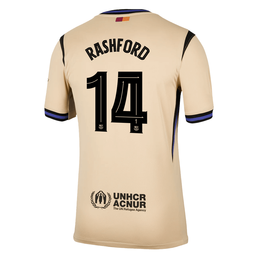 Barcelona Tröja RASHFORD #14 2025/26 Borta Gul - UCL-13