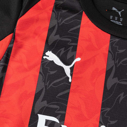 AC Milan Tröja 2025/26 Hemmaställ Röd & Svart Barn-8