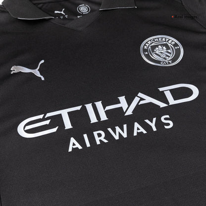 Manchester City Tröja Bortaställ 2025/26 Svart-9