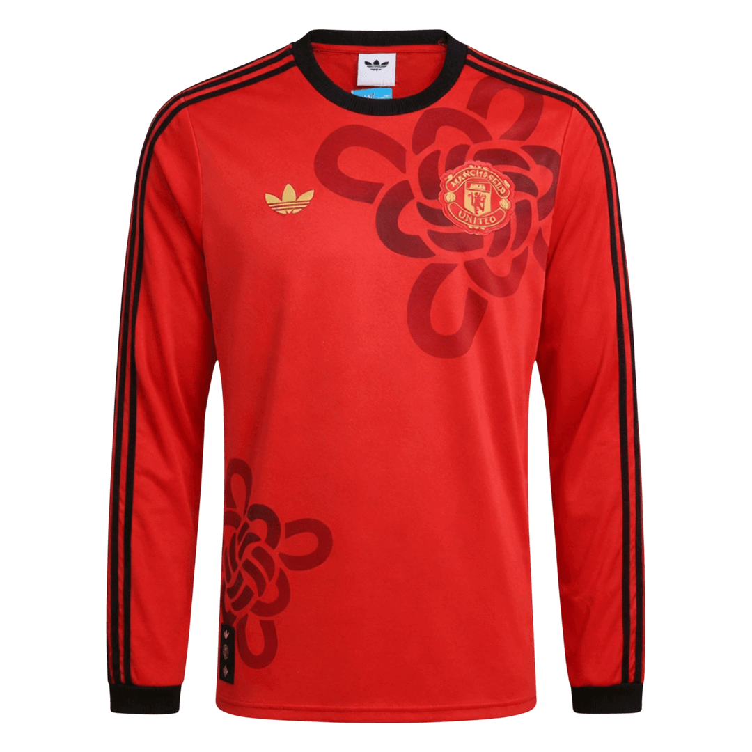 Manchester United Tröja 2025/26 Långärmad Röd