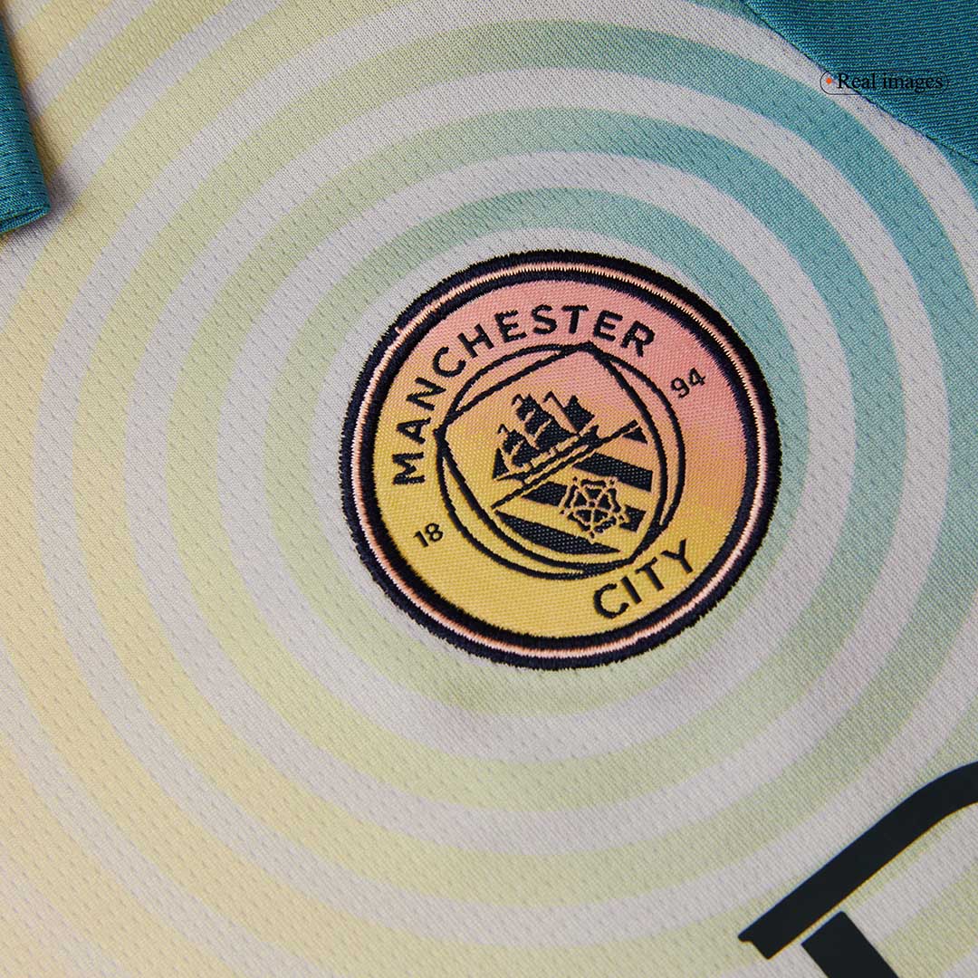 Manchester City Tröja 2024/25 Fourth Away Blå Barn - Definitely City-11