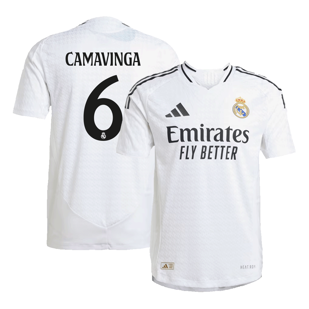 Real Madrid Tröja CAMAVINGA #6 2024/25 Hemma Vit