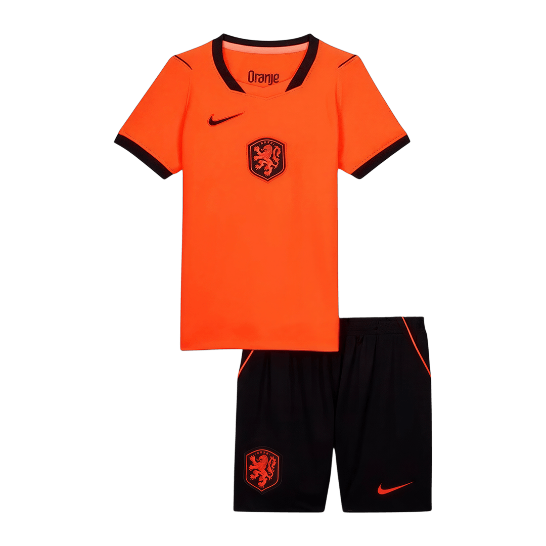 Nederländerna Tröja 2026 Hemma Orange Barn