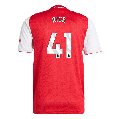 Arsenal Tröja RICE #41 2025/26 Hemma Röd-12
