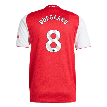 Arsenal Tröja ØDEGAARD #8 2025/26 Hemma Röd-12