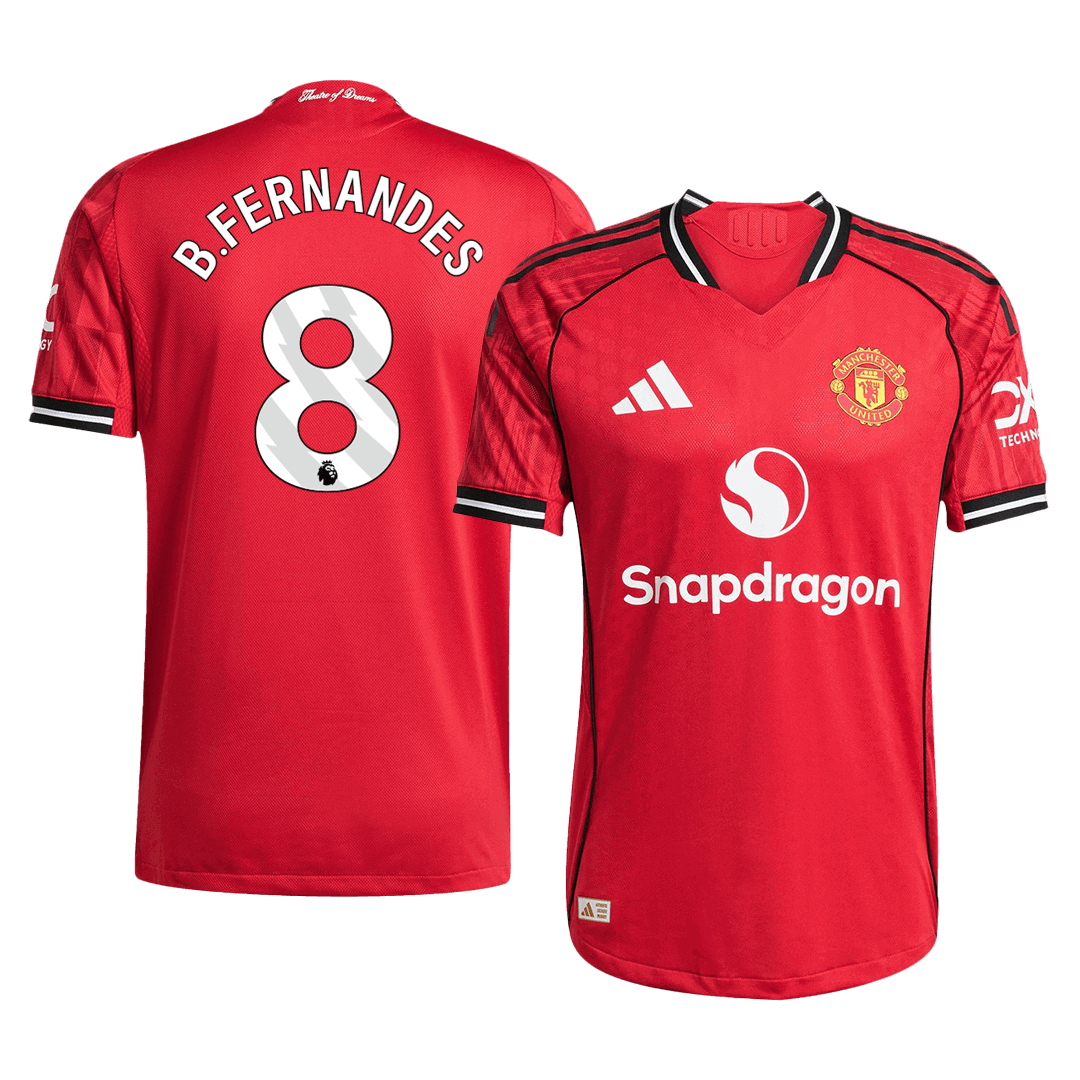 Manchester United Tröja B.FERNANDES #8 2025/26 Hemma Röd