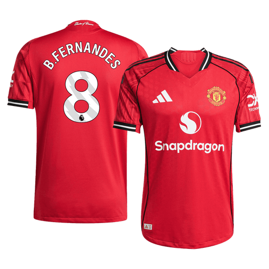 Manchester United Tröja B.FERNANDES #8 2025/26 Hemma Röd