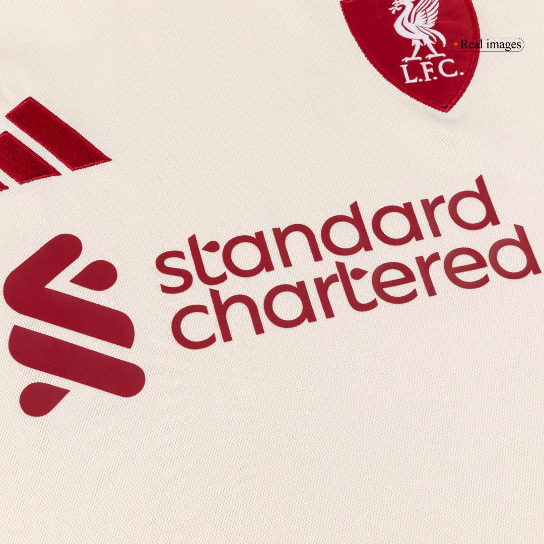 Liverpool Tröja 2025/26 Borta Långärmad Vit