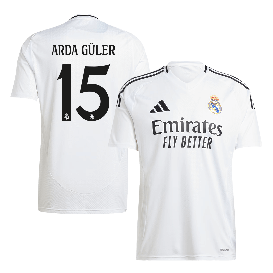 Real Madrid Tröja ARDA GÜLER #15 2024/25 Hemma Vit