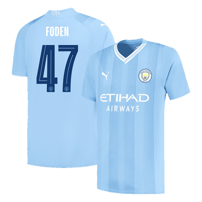 Manchester City Tröja FODEN #47 2023/24 Hemma Blå