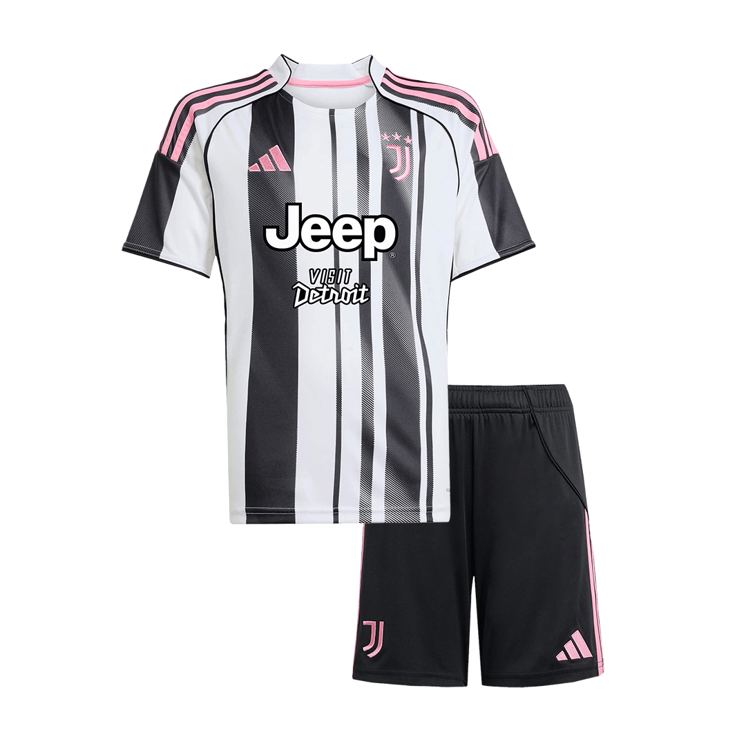 Juventus Tröja 2025/26 Hemma Svart & Vitt Barn