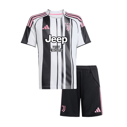Juventus Tröja 2025/26 Hemma Svart & Vitt Barn