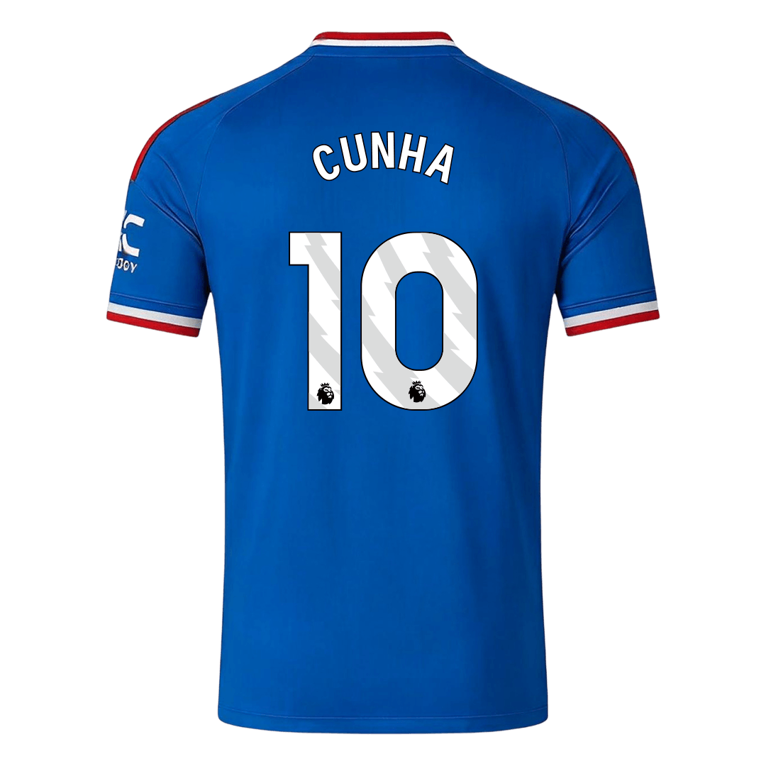 Manchester United Tröja CUNHA #10 2026/27 Borta Blå