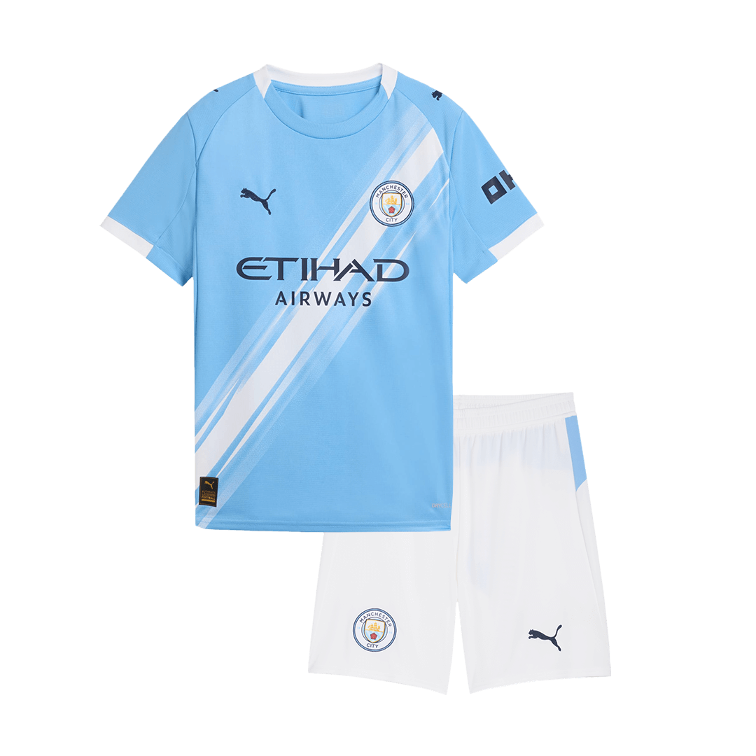Manchester City Tröja 2025/26 Hemma Blå Barn