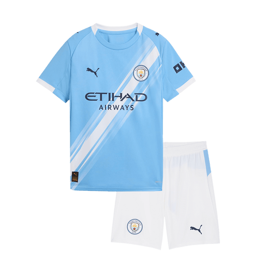 Manchester City Tröja 2025/26 Hemma Blå Barn