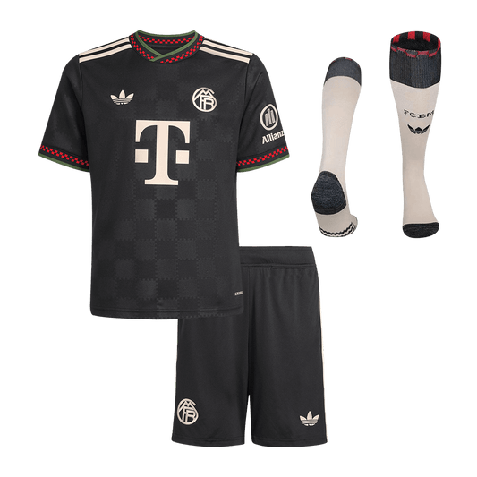 Bayern Munich Tröja 2025/26 Tredjeställ Svart Barn