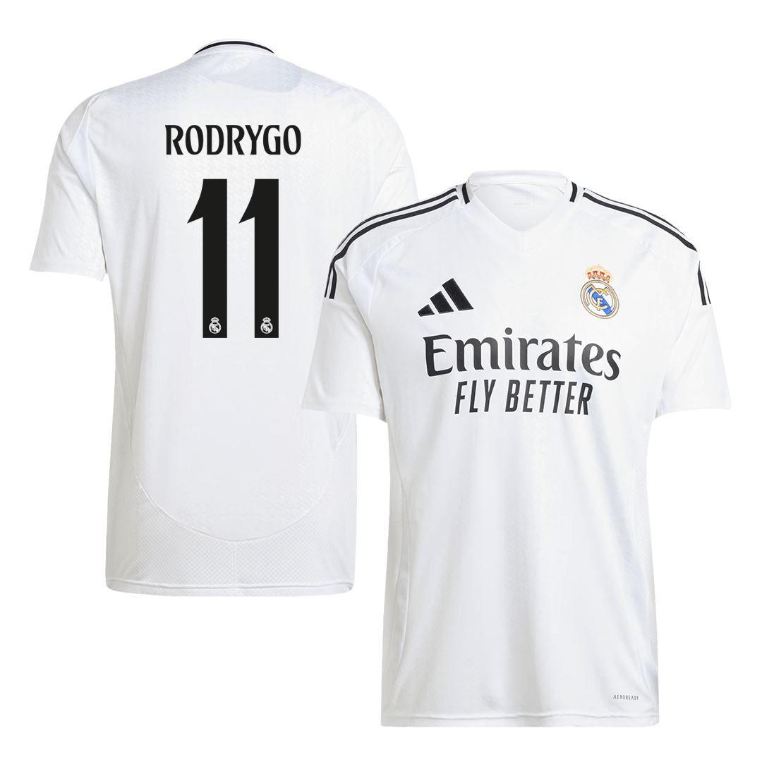Real Madrid Tröja RODRYGO #11 2024/25 Hemma Vit