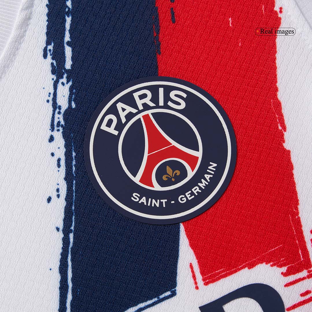 PSG Tröja 2024/25 Borta Vit Barn-10