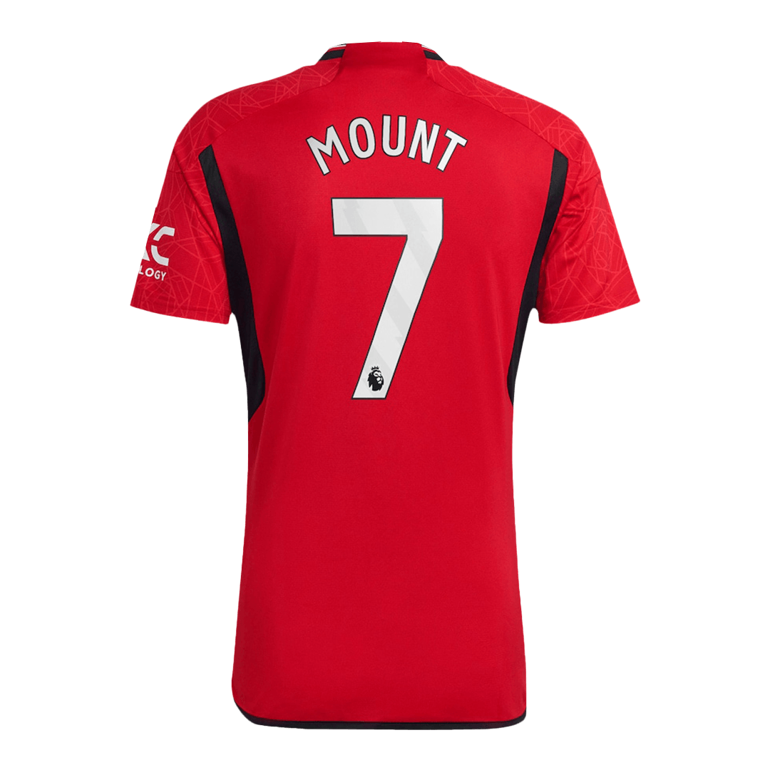 Manchester United Tröja MOUNT #7 2023/24 Hemma Röd-2