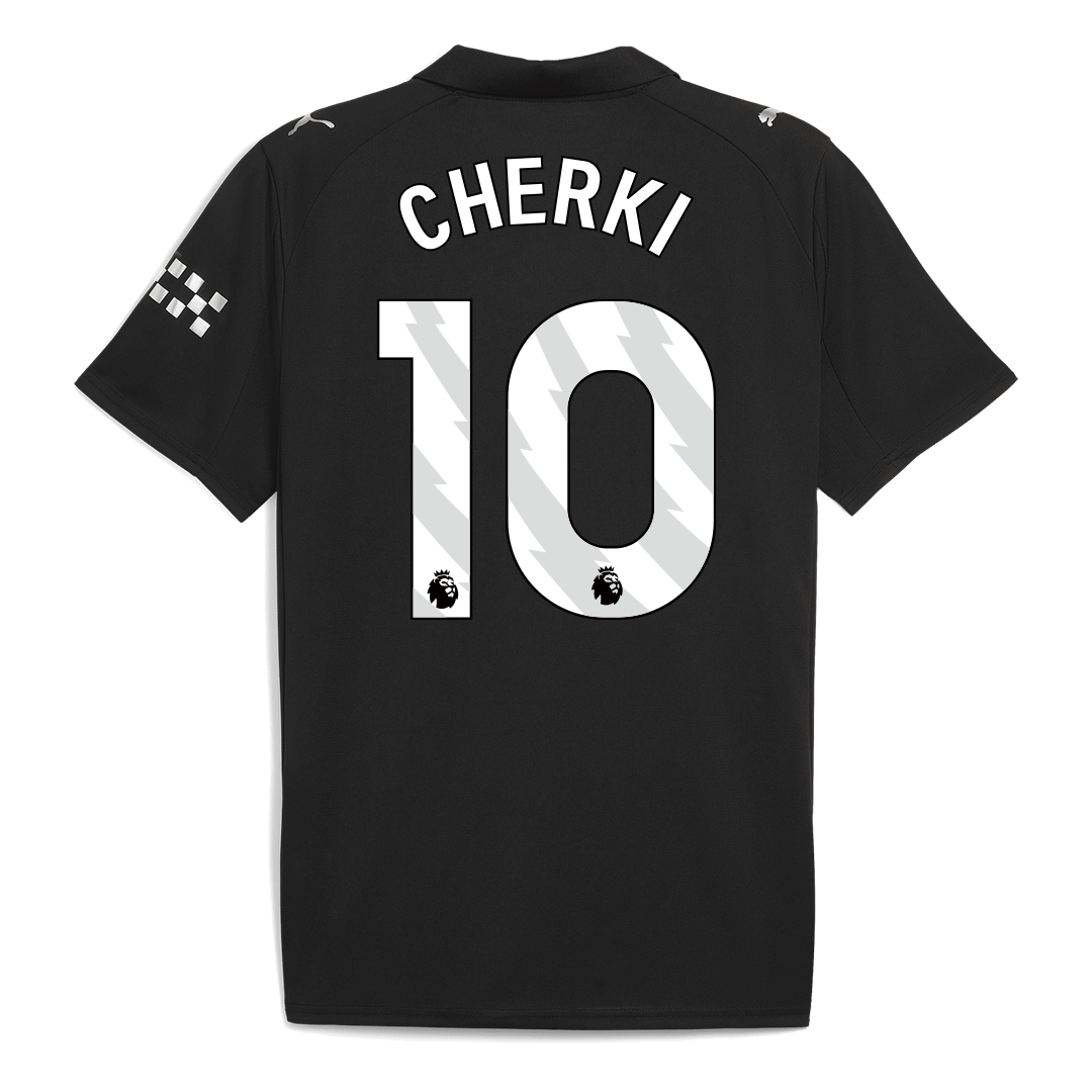 Manchester City Tröja CHERKI #10 2025/26 Borta Svart