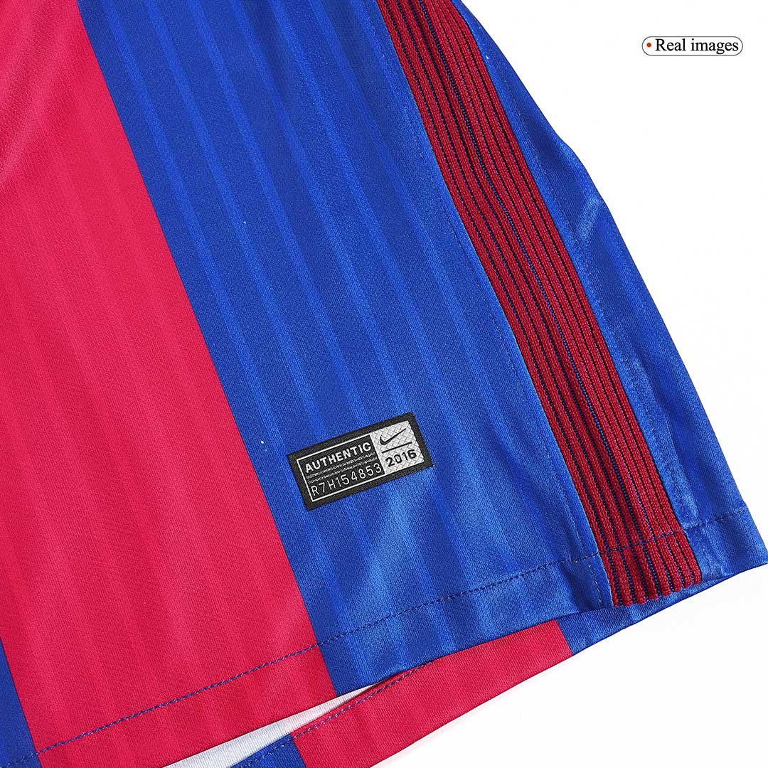 MESSI #10 Barcelona Hemmatröja 2016/17 Retro Tröja
 Röd & Blå-5