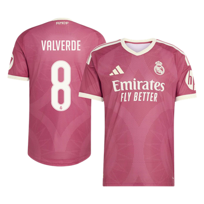 Real Madrid Tröja VALVERDE #8 2026/27 Tredje Autentisk Rosa
