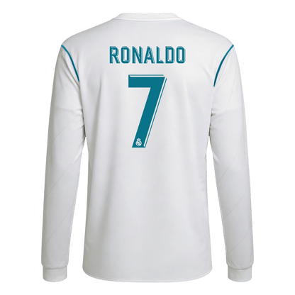 RONALDO #7 Real Madrid Hemmatröja 2017/18 Retro Tröja
 Vit
