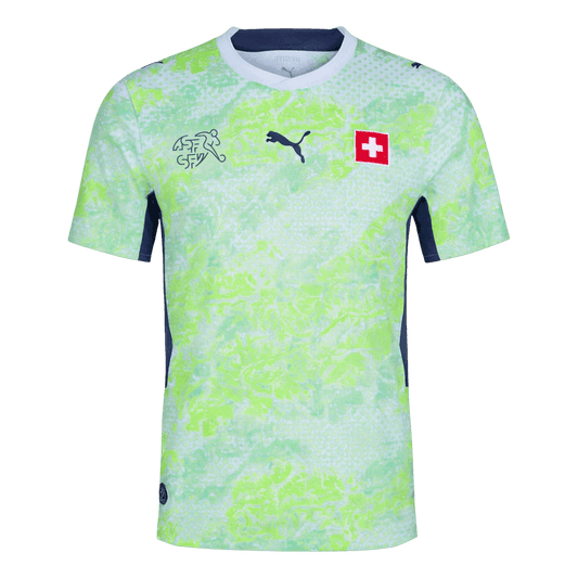 Schweiz Tröja 2026 Borta Autentisk Grön