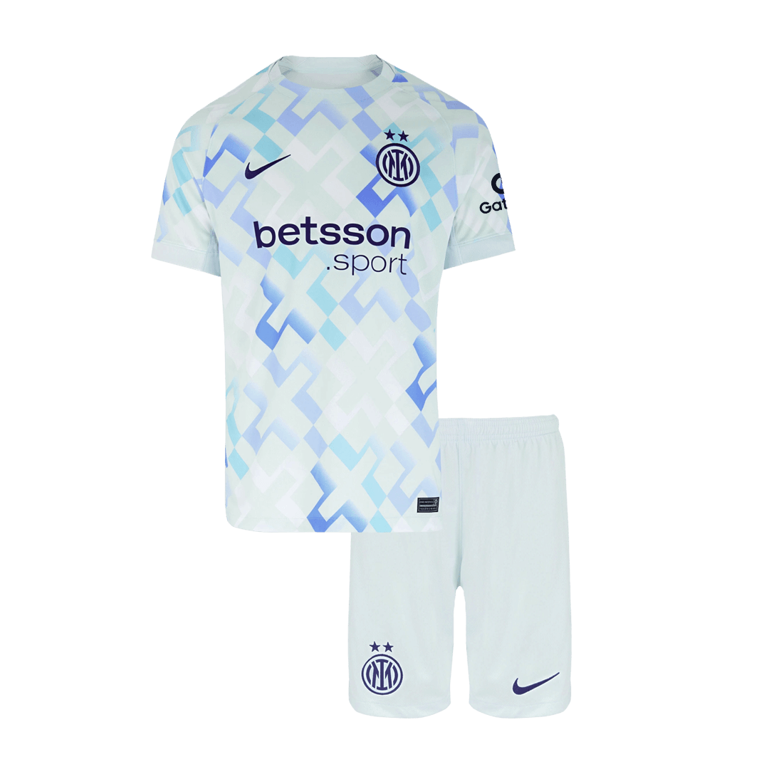 Inter Milan Tröja 2025/26 Borta Vit Barn