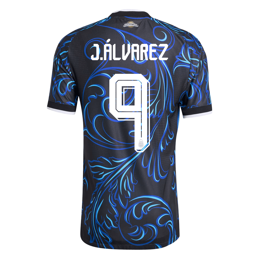 Argentina Tröja J. ÁLVAREZ #9 2026 Borta Autentisk Svart-9