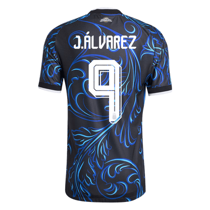 Argentina Tröja J. ÁLVAREZ #9 2026 Borta Autentisk Svart-9
