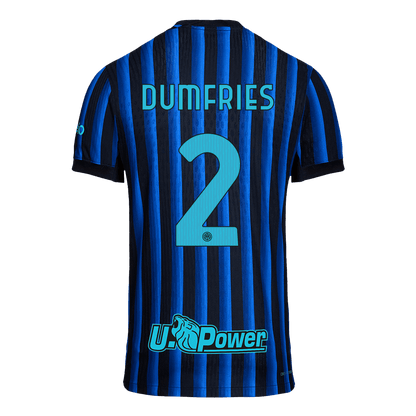 Inter Milan Tröja DUMFRIES #2 2025/26 Hemma Autentisk Blå och svart-13