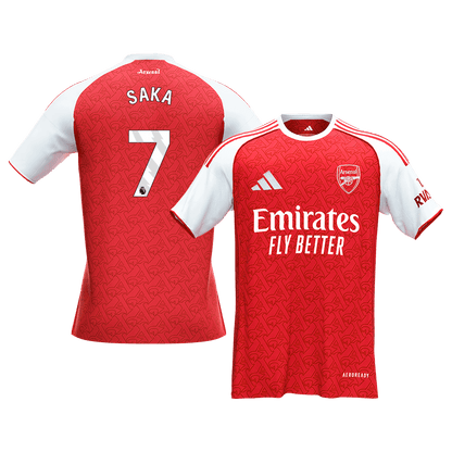 SAKA #7 Arsenal Tröja 2025/26 Hemma Premium Röd