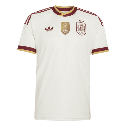 Spanien Tröja 2026 Borta Vit (2 Stjärnor)