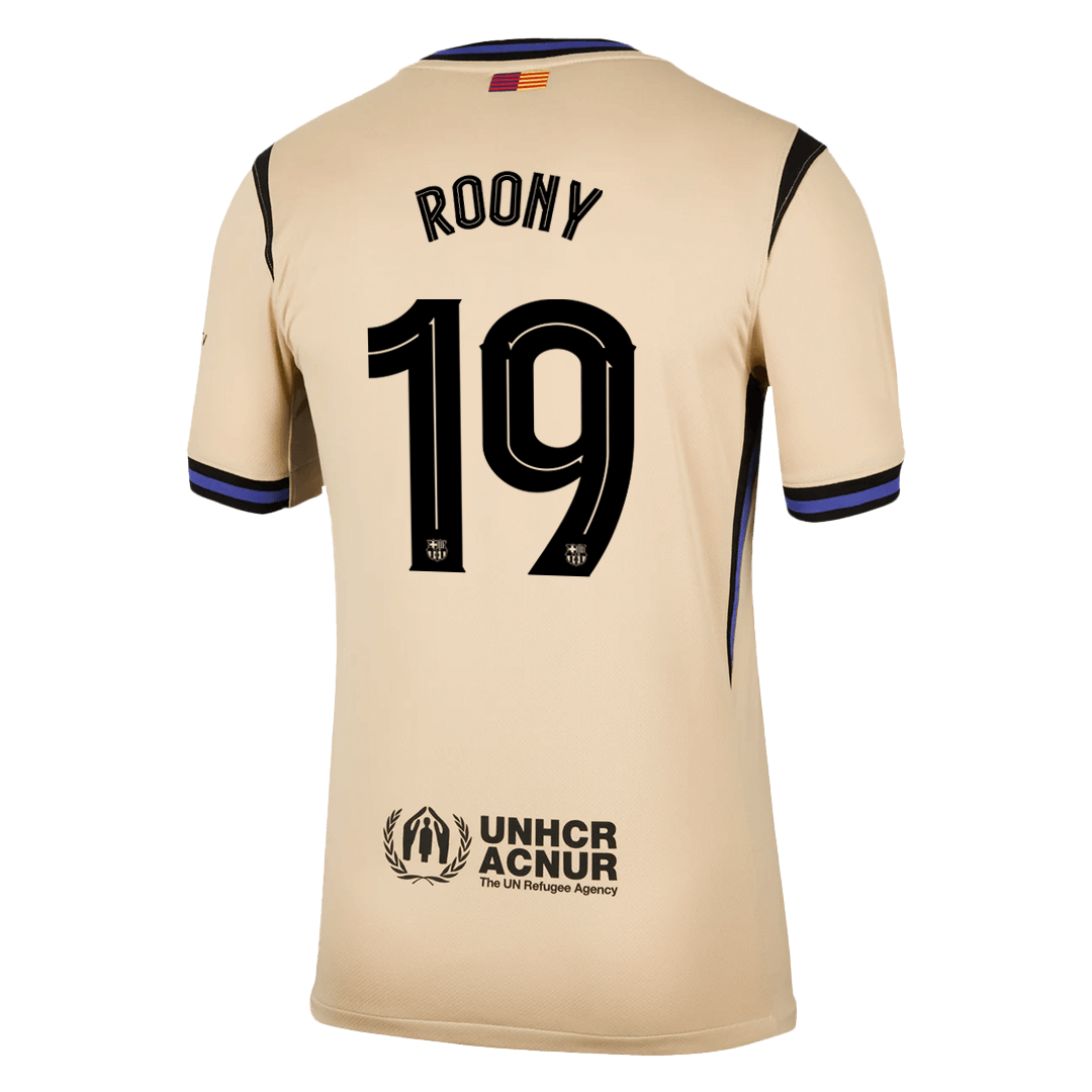 Barcelona Tröja ROONY #19 2025/26 Borta Gul - UCL-13