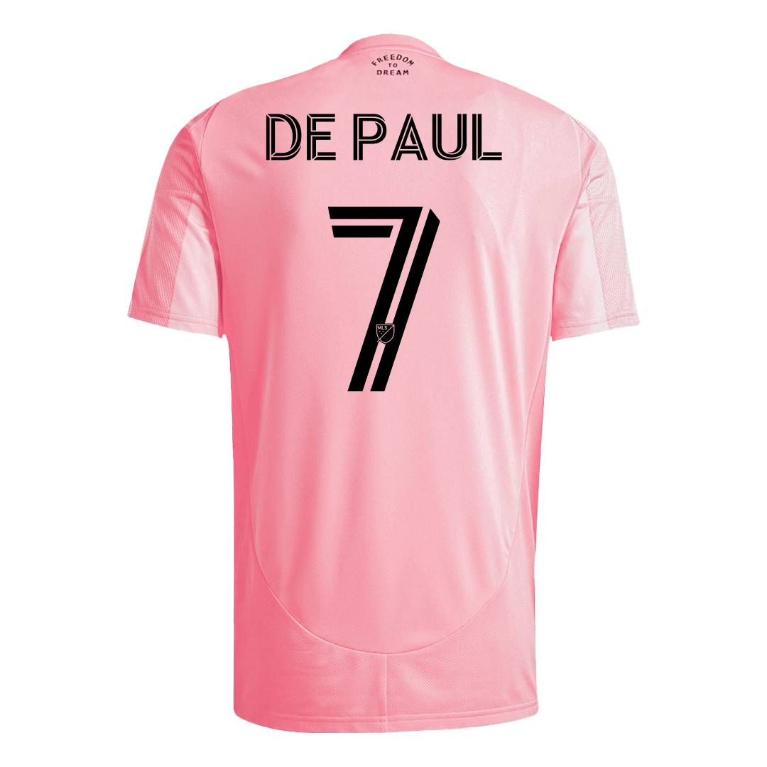 Inter Miami CF Tröja DE PAUL #7 2025 Hemma Rosa
