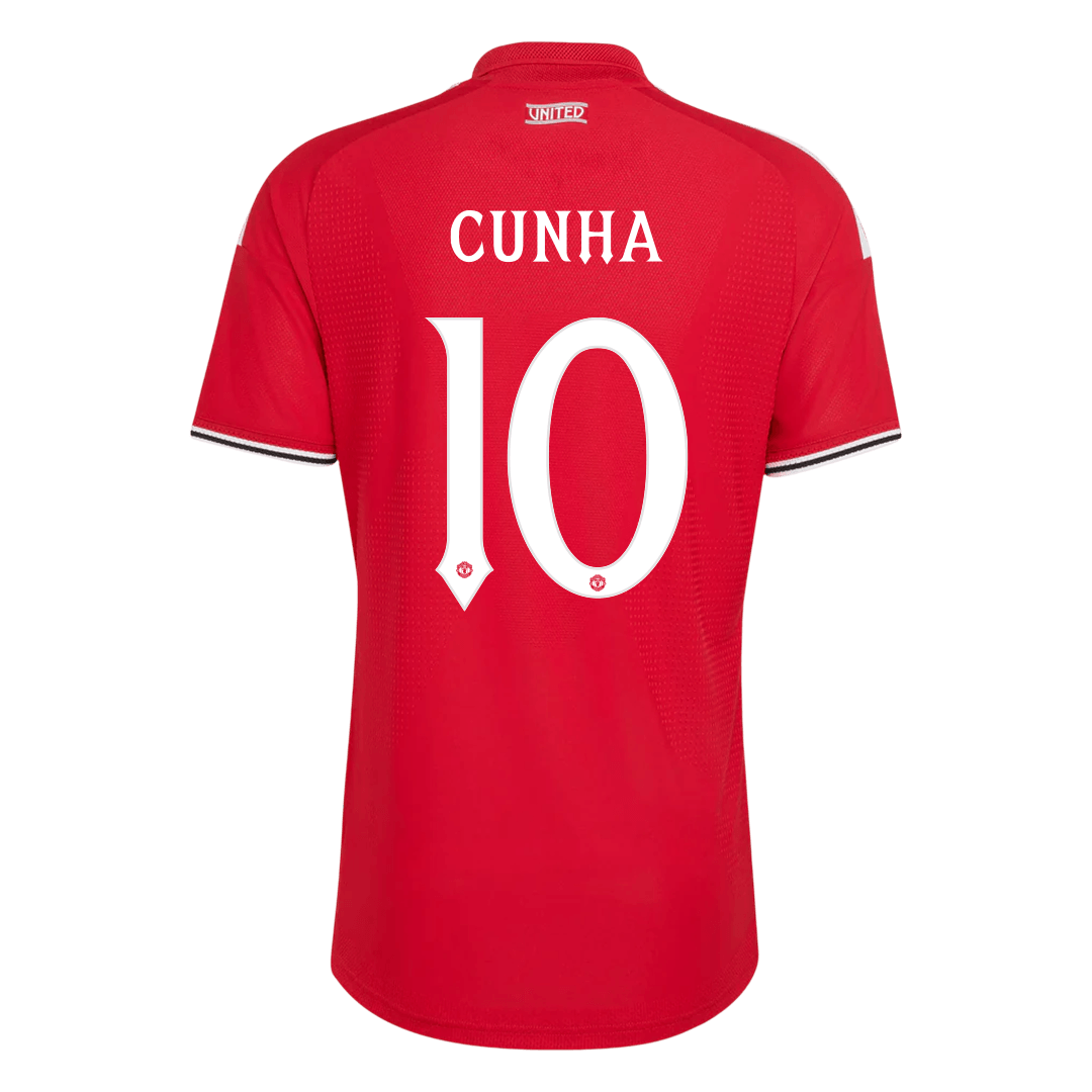Manchester United Tröja CUNHA #10 2026/27 Hemma Autentisk Röd - UCL-3