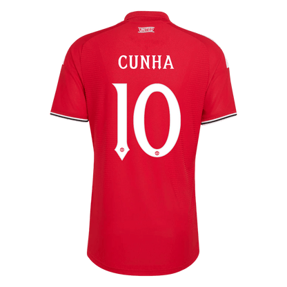 Manchester United Tröja CUNHA #10 2026/27 Hemma Autentisk Röd - UCL-3