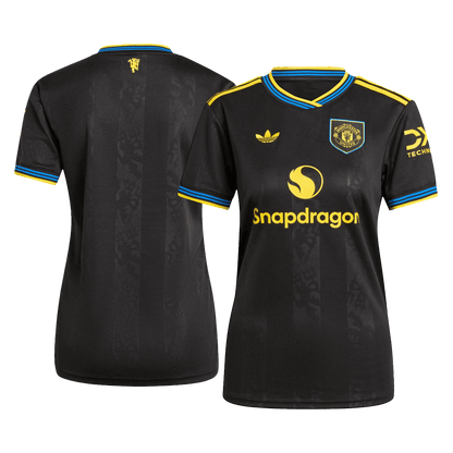 Manchester United Tröja 2025/26 Tredje Svart Dam-10
