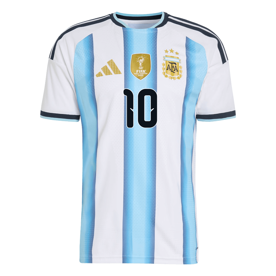 Argentina Tröja MESSI #10 2026 Hemma Autentisk Blå & Vit