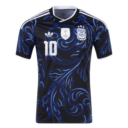 Argentina Tröja MESSI #10 2026 Borta Svart-8