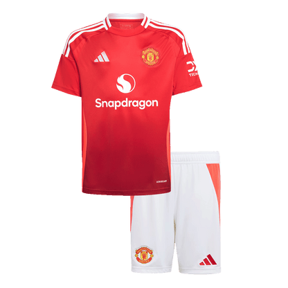 Manchester United Tröja 2024/25 Hemma Röd Barn