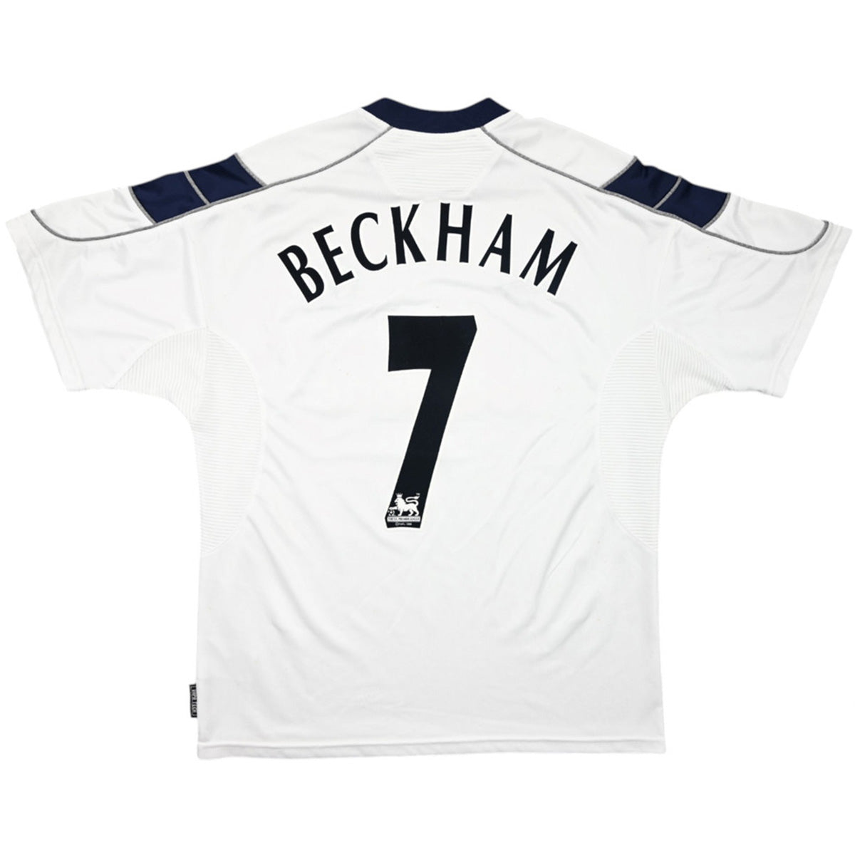 BECKHAM #7 Manchester United Bortatröja 2000/01 Retro Tröja
 Vit